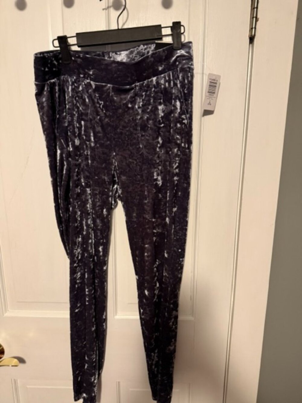 Torrid Silver Velour Leggings